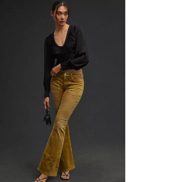 Anthropologie The Icon Flare Corduroy Jeans 31 new - Picture 3 of 6